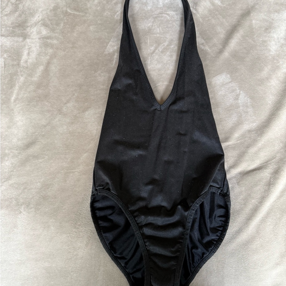 American Apparel nylon halter bodysuit